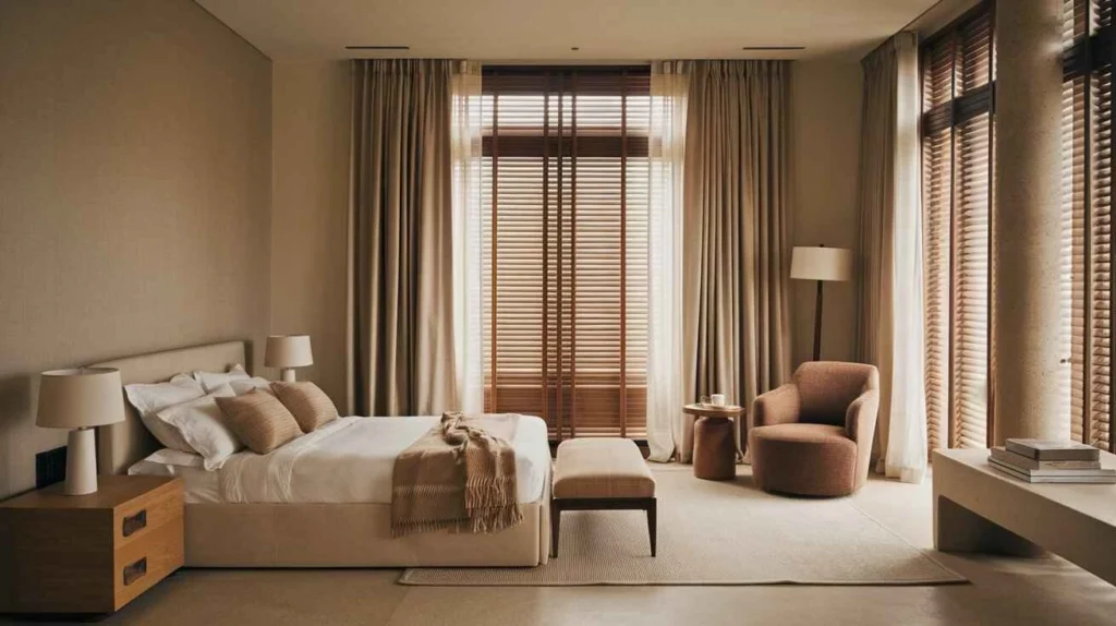 15 Trendy Brown & Beige Minimalist Bedroom Ideas