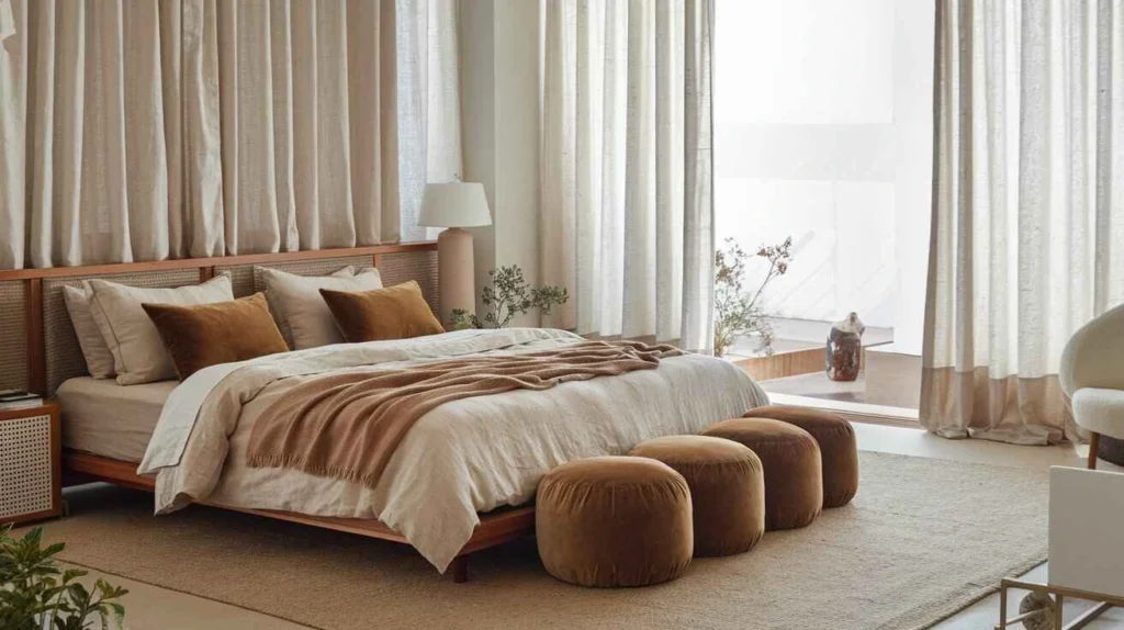 15 Trendy Brown & Beige Minimalist Bedroom Ideas